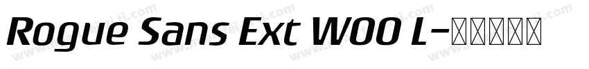 Rogue Sans Ext W00 L字体转换